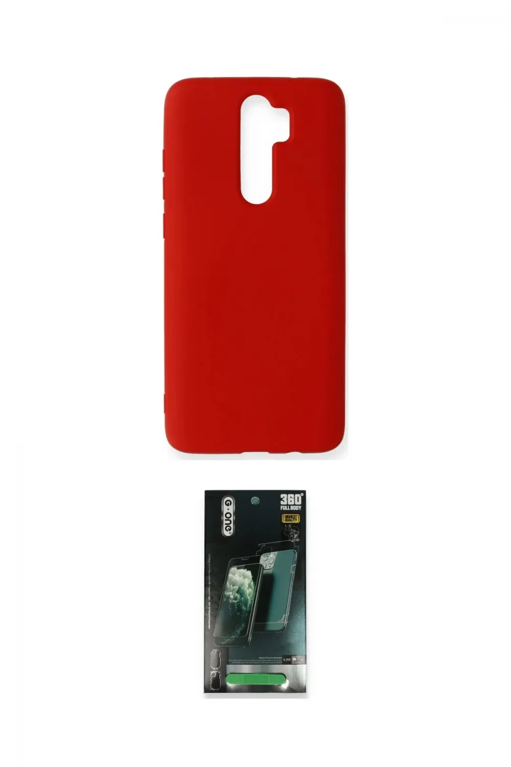 ieg™ Redmi Note 8 Pro Kılıf Ahenk Serisi - Şeffaf 360 Full Body Arka Koruyucu