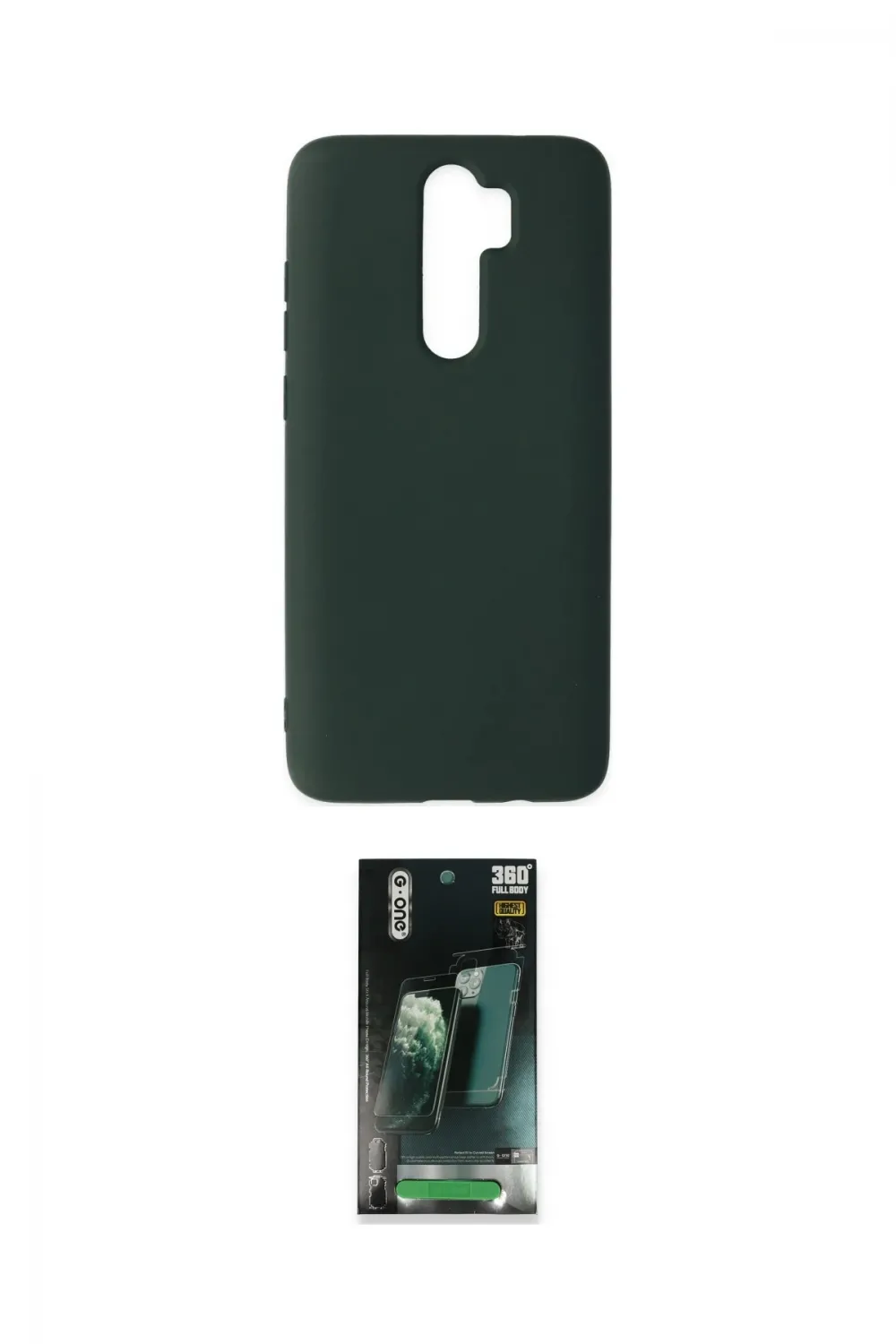ieg™ Redmi Note 8 Pro Kılıf Ahenk Serisi - Şeffaf 360 Full Body Arka Koruyucu