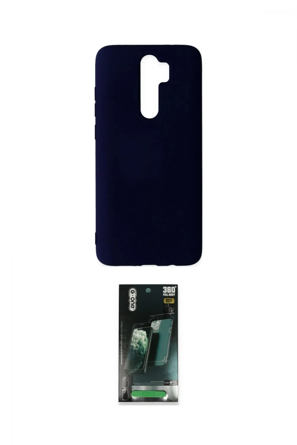 ieg™ Redmi Note 8 Pro Kılıf Ahenk Serisi - Şeffaf 360 Full Body Arka Koruyucu
