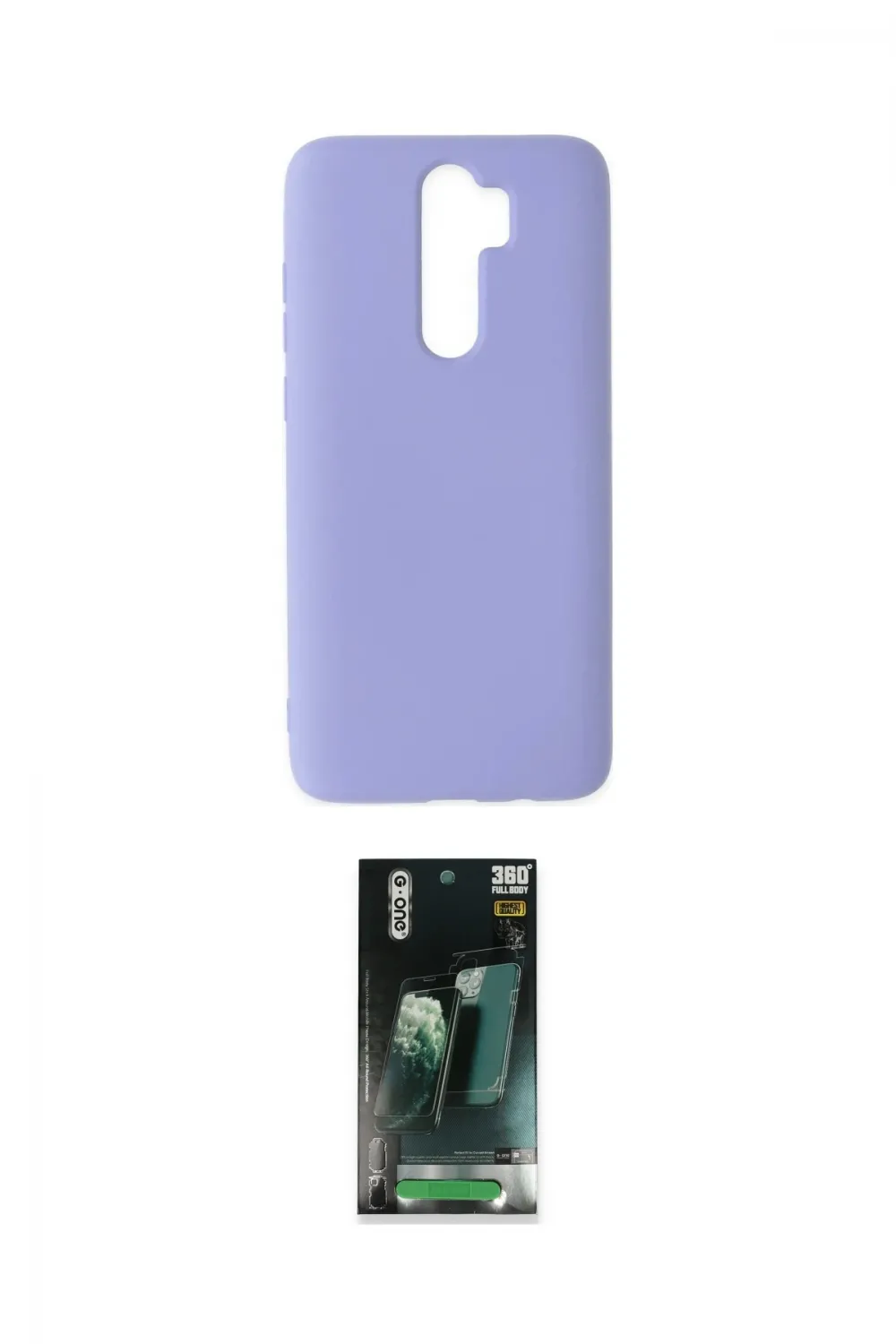 ieg™ Redmi Note 8 Pro Kılıf Ahenk Serisi - Şeffaf 360 Full Body Arka Koruyucu