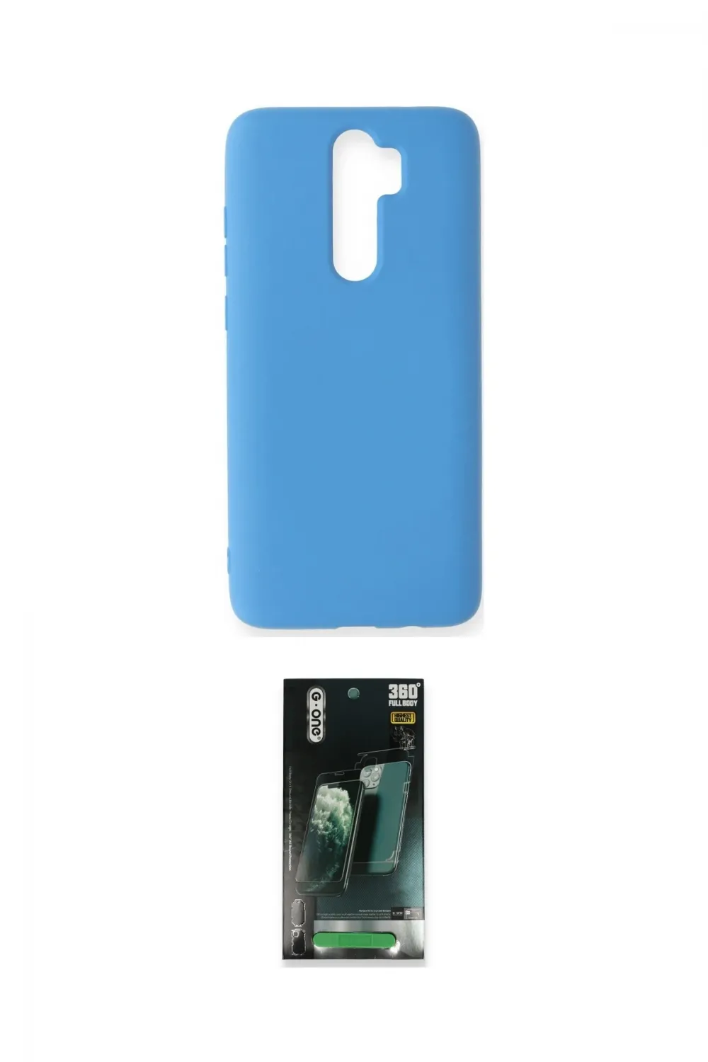 ieg™ Redmi Note 8 Pro Kılıf Ahenk Serisi - Şeffaf 360 Full Body Arka Koruyucu