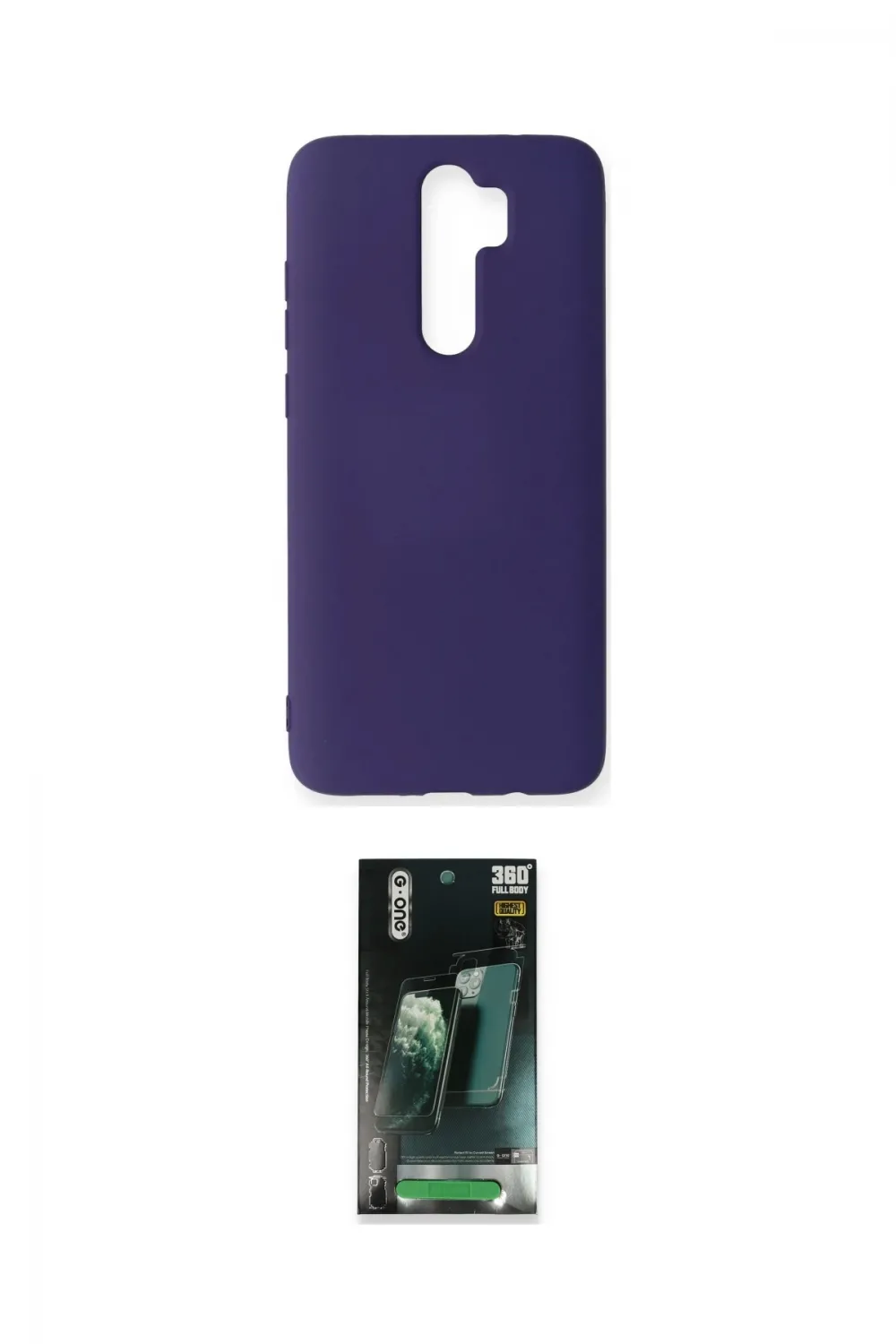 ieg™ Redmi Note 8 Pro Kılıf Ahenk Serisi - Şeffaf 360 Full Body Arka Koruyucu
