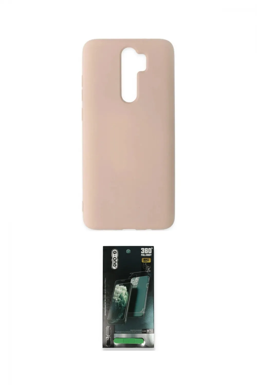 ieg™ Redmi Note 8 Pro Kılıf Ahenk Serisi - Şeffaf 360 Full Body Arka Koruyucu