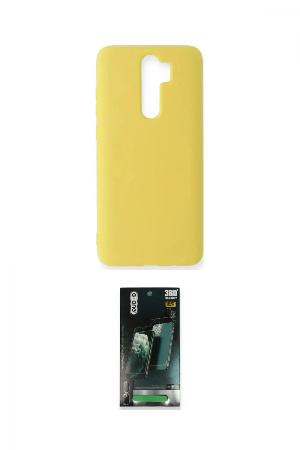 ieg™ Redmi Note 8 Pro Kılıf Ahenk Serisi - Şeffaf 360 Full Body Arka Koruyucu