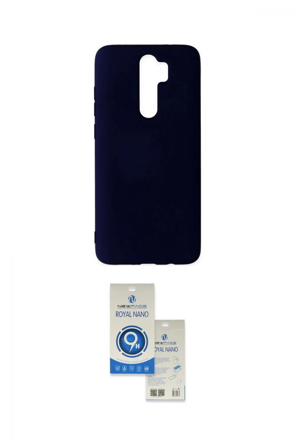 ieg™ Redmi Note 8 Pro Kılıf Ahenk Serisi - Şeffaf Royal Nano Ekran Koruyucu
