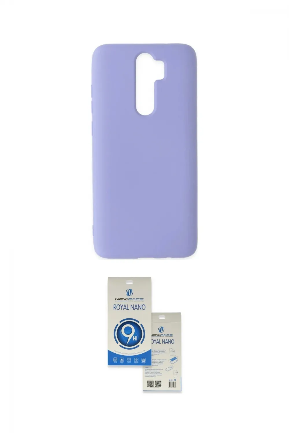 ieg™ Redmi Note 8 Pro Kılıf Ahenk Serisi - Şeffaf Royal Nano Ekran Koruyucu