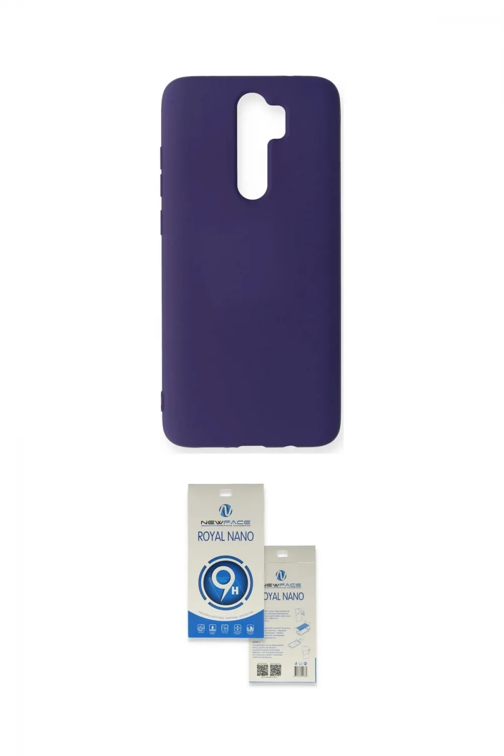 ieg™ Redmi Note 8 Pro Kılıf Ahenk Serisi - Şeffaf Royal Nano Ekran Koruyucu