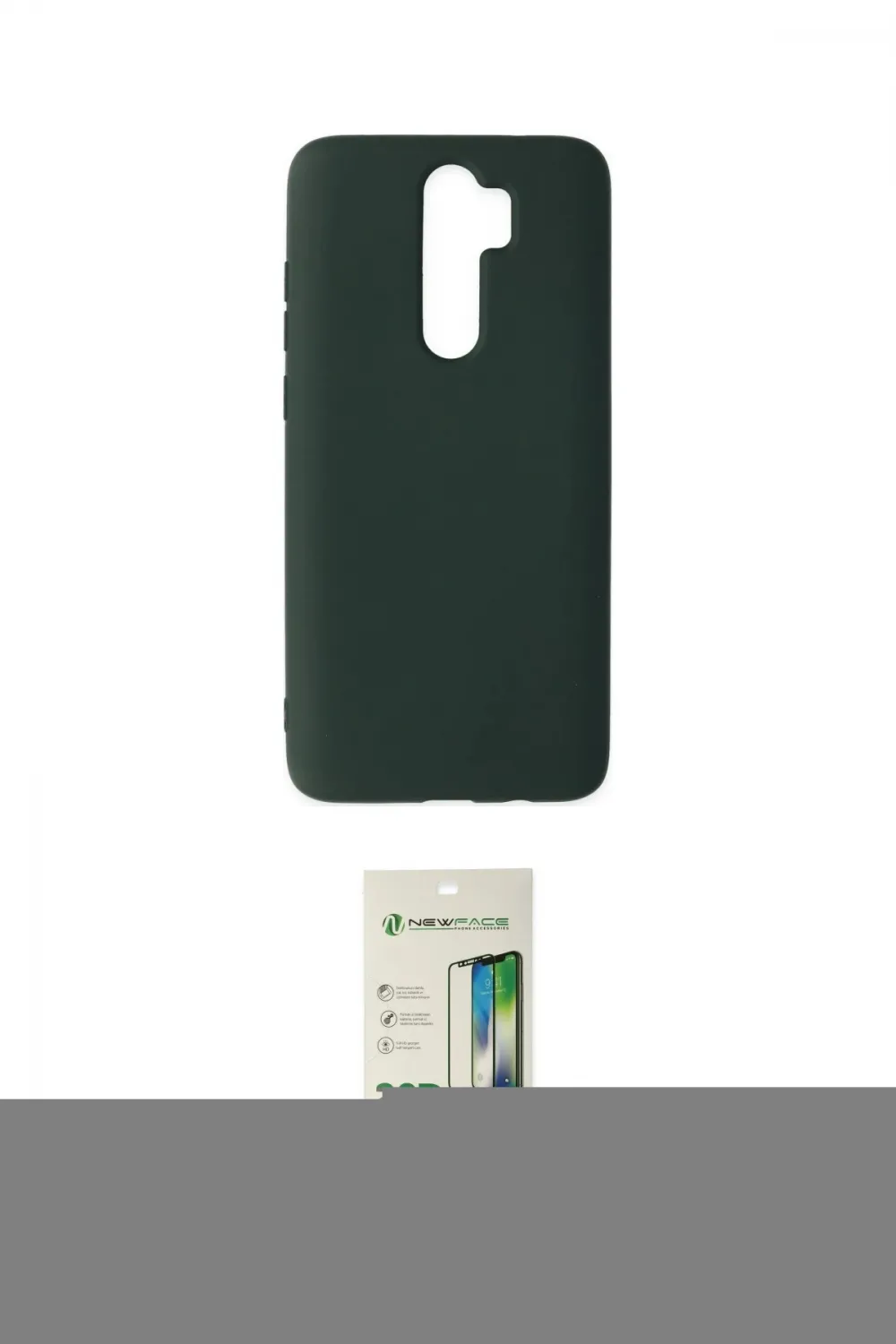 ieg™ Redmi Note 8 Pro Kılıf Ahenk Serisi - Siyah 20D Premium Cam Ekran Koruyucu