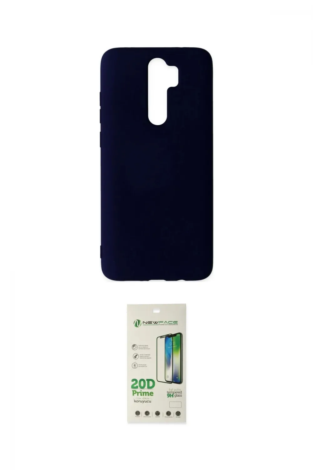 ieg™ Redmi Note 8 Pro Kılıf Ahenk Serisi - Siyah 20D Premium Cam Ekran Koruyucu