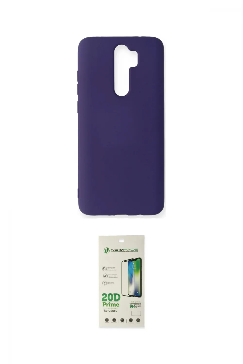 ieg™ Redmi Note 8 Pro Kılıf Ahenk Serisi - Siyah 20D Premium Cam Ekran Koruyucu