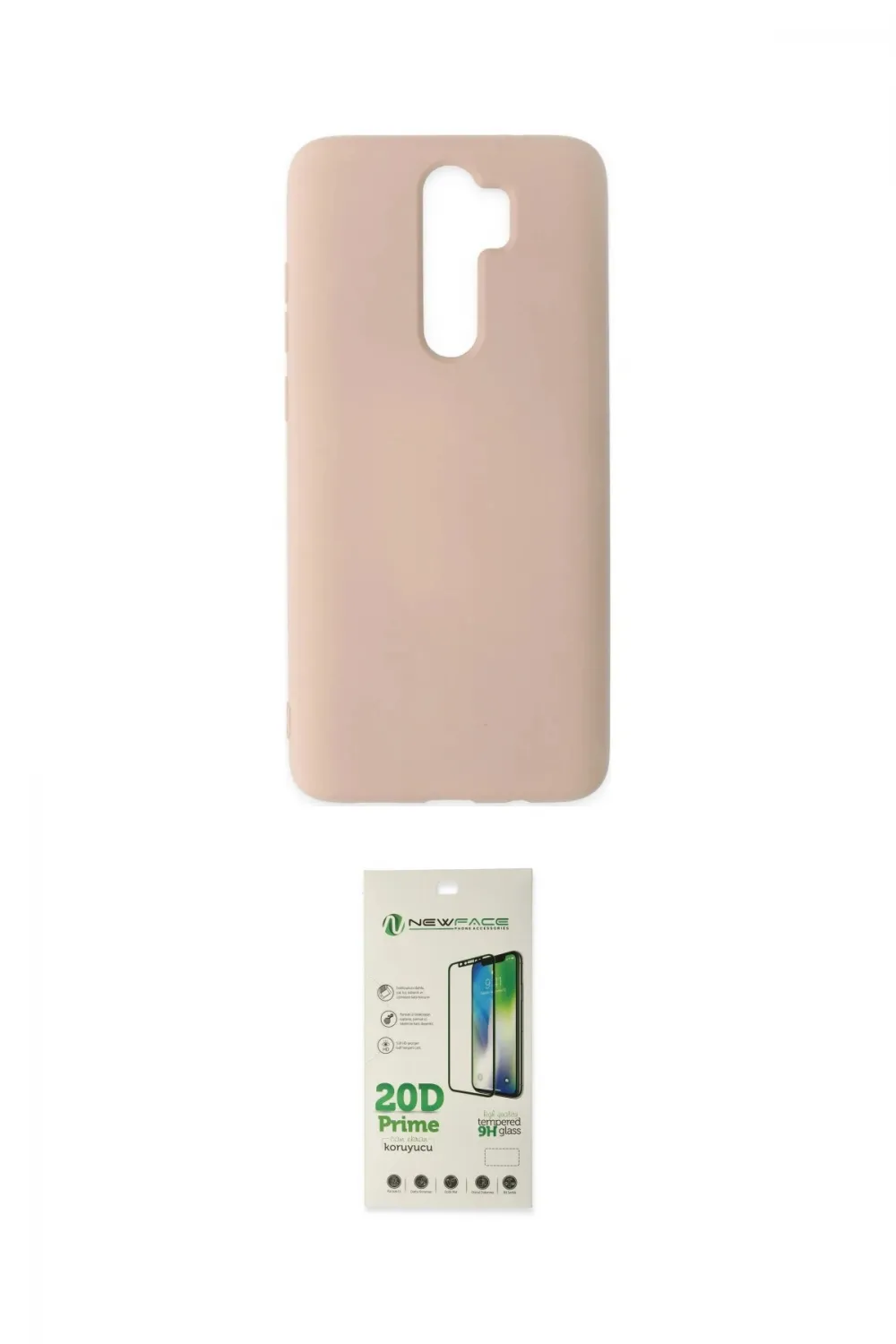 ieg™ Redmi Note 8 Pro Kılıf Ahenk Serisi - Siyah 20D Premium Cam Ekran Koruyucu