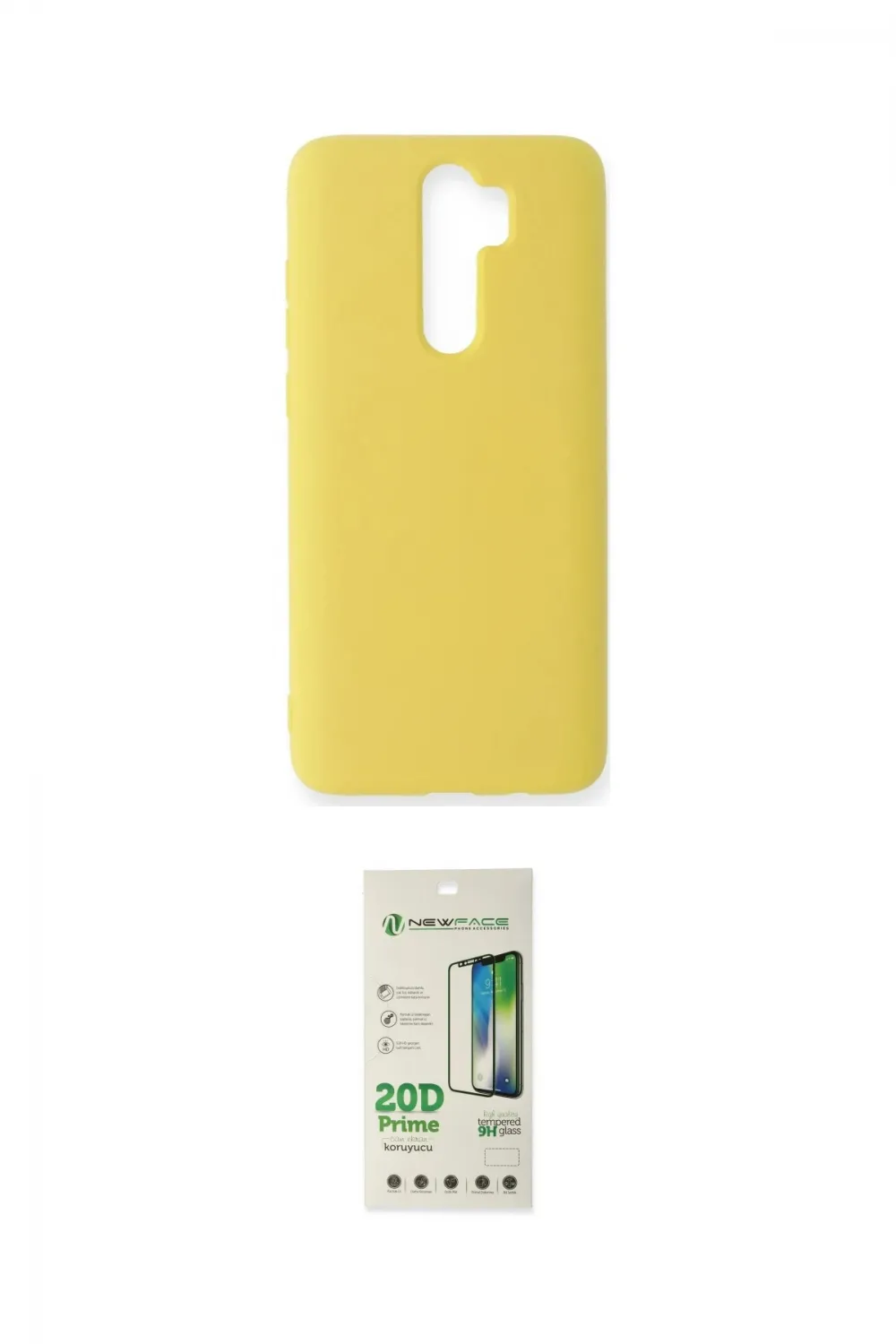 ieg™ Redmi Note 8 Pro Kılıf Ahenk Serisi - Siyah 20D Premium Cam Ekran Koruyucu