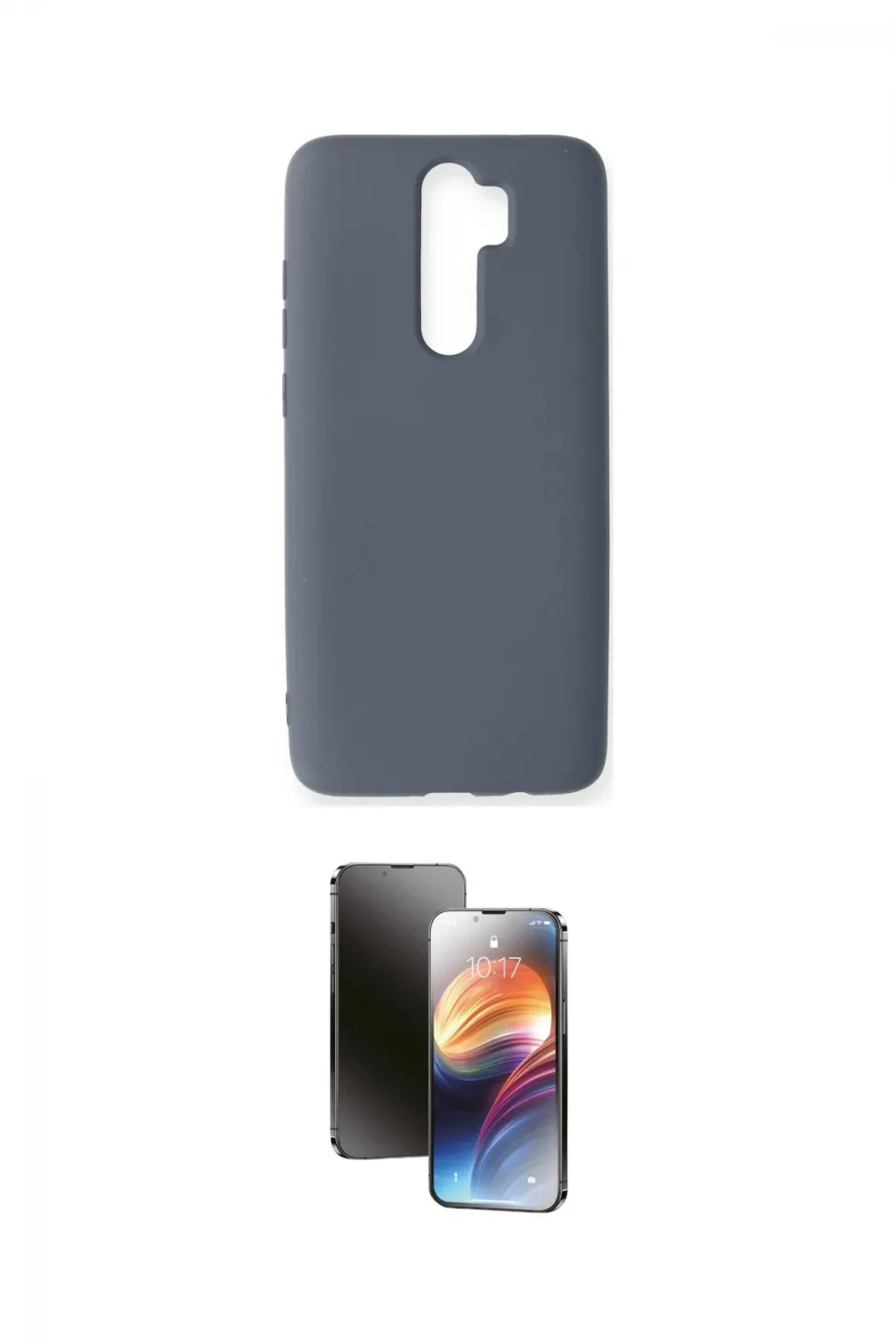 ieg™ Redmi Note 8 Pro Kılıf Ahenk Serisi - Siyah 3D Antistatik Mat Seramik Nano Ekran Koruyucu