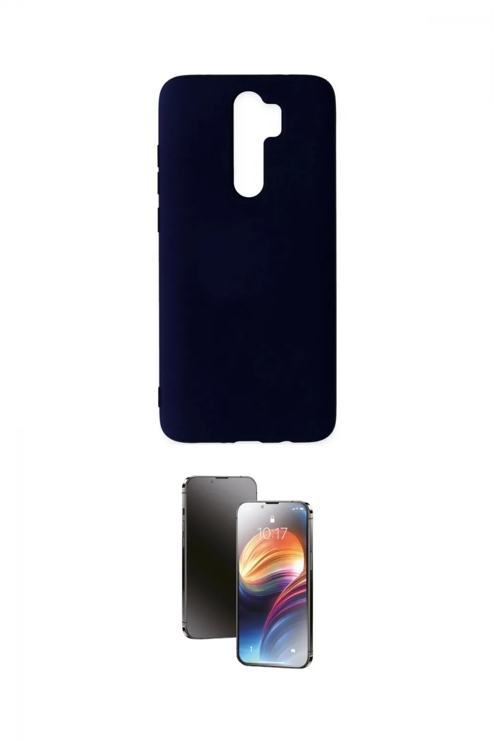 ieg™ Redmi Note 8 Pro Kılıf Ahenk Serisi - Siyah 3D Antistatik Mat Seramik Nano Ekran Koruyucu