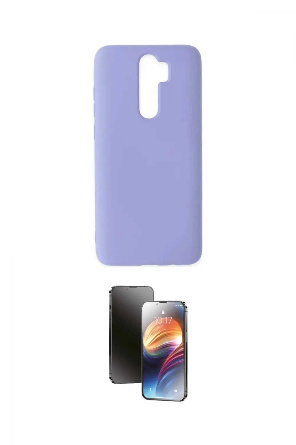 ieg™ Redmi Note 8 Pro Kılıf Ahenk Serisi - Siyah 3D Antistatik Mat Seramik Nano Ekran Koruyucu