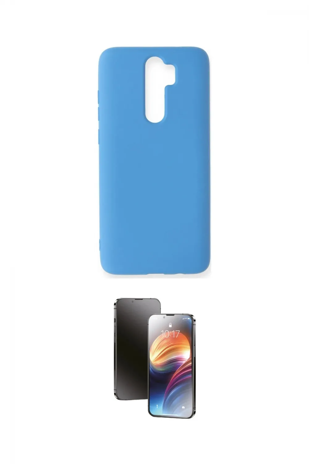 ieg™ Redmi Note 8 Pro Kılıf Ahenk Serisi - Siyah 3D Antistatik Mat Seramik Nano Ekran Koruyucu