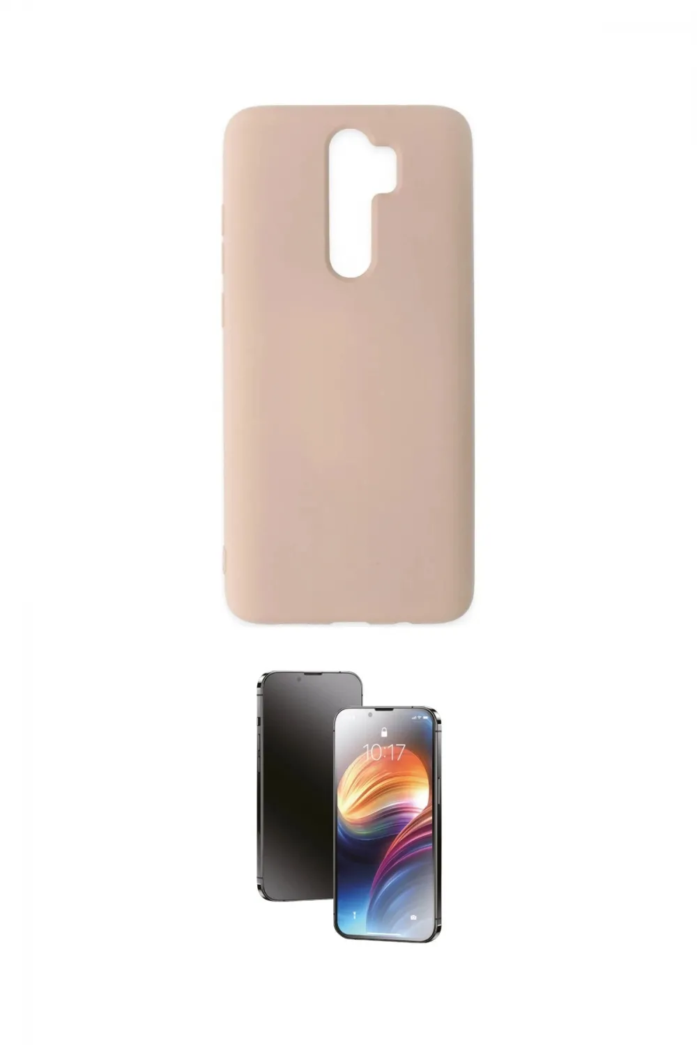 ieg™ Redmi Note 8 Pro Kılıf Ahenk Serisi - Siyah 3D Antistatik Mat Seramik Nano Ekran Koruyucu