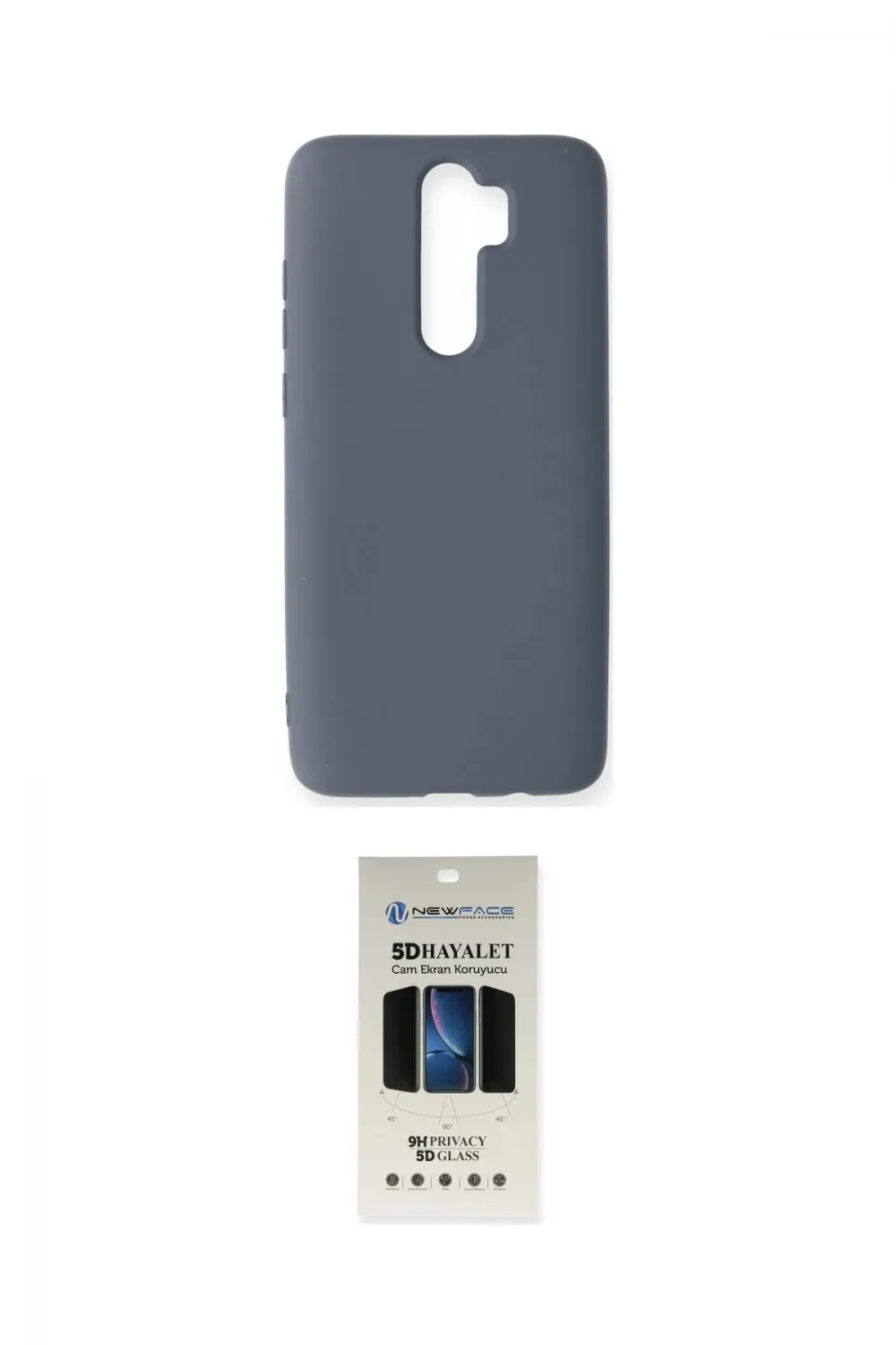 ieg™ Redmi Note 8 Pro Kılıf Ahenk Serisi - Siyah 5D Hayalet Cam Ekran Koruyucu