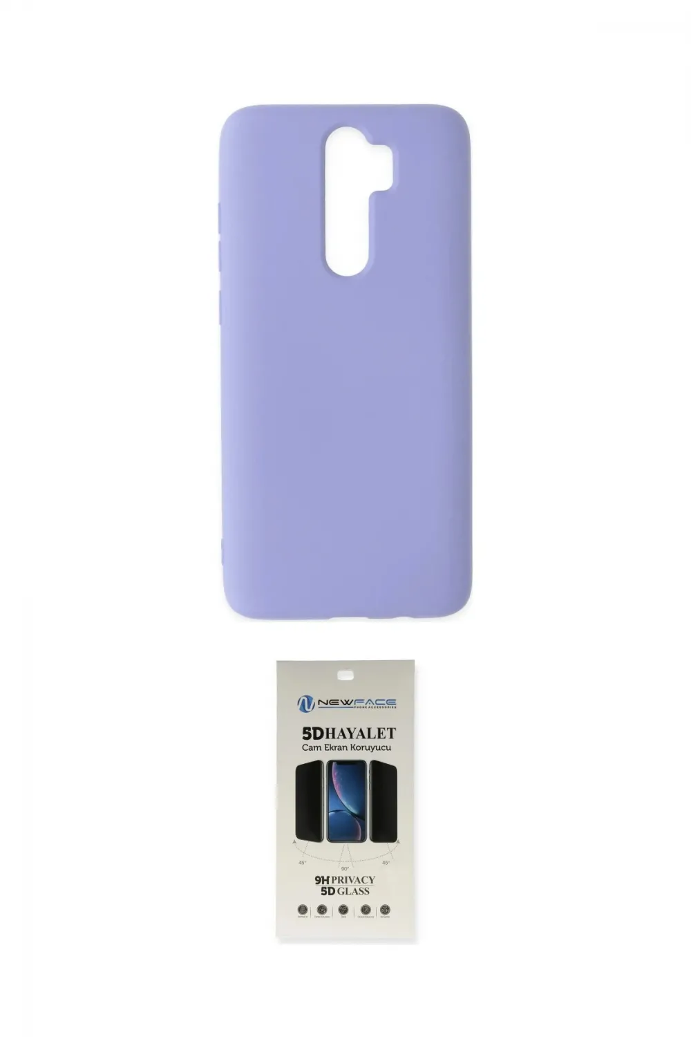 ieg™ Redmi Note 8 Pro Kılıf Ahenk Serisi - Siyah 5D Hayalet Cam Ekran Koruyucu