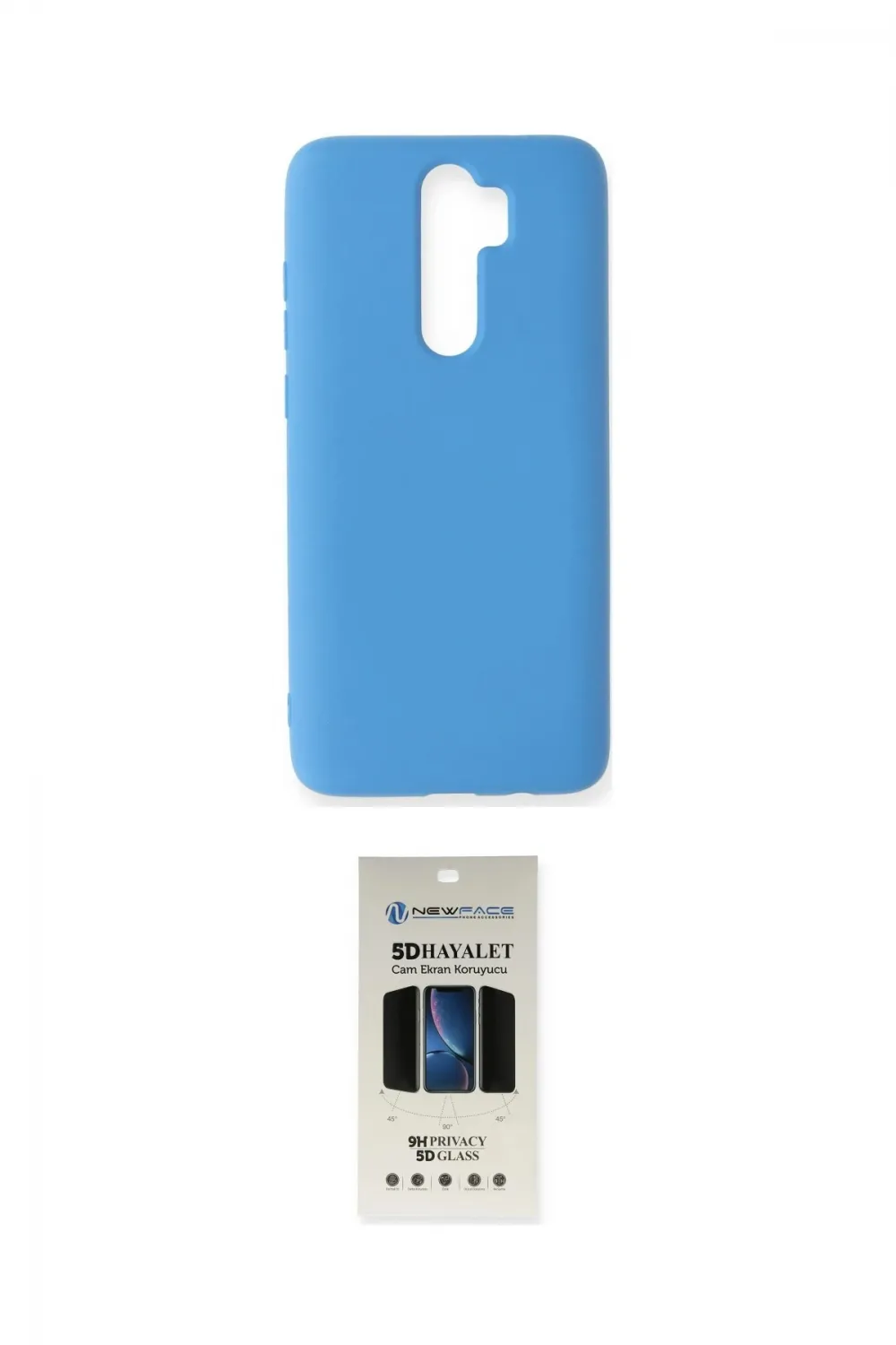 ieg™ Redmi Note 8 Pro Kılıf Ahenk Serisi - Siyah 5D Hayalet Cam Ekran Koruyucu