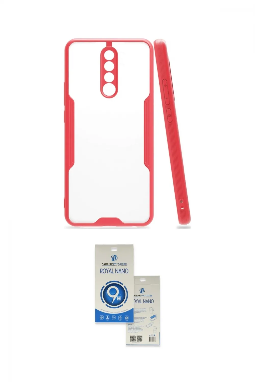 ieg™ Redmi Note 8 Pro Kılıf Atlas Asil Serisi - Şeffaf Royal Nano Ekran Koruyucu