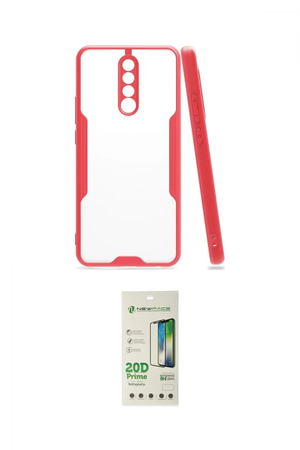 ieg™ Redmi Note 8 Pro Kılıf Atlas Asil Serisi - Siyah 20D Premium Cam Ekran Koruyucu
