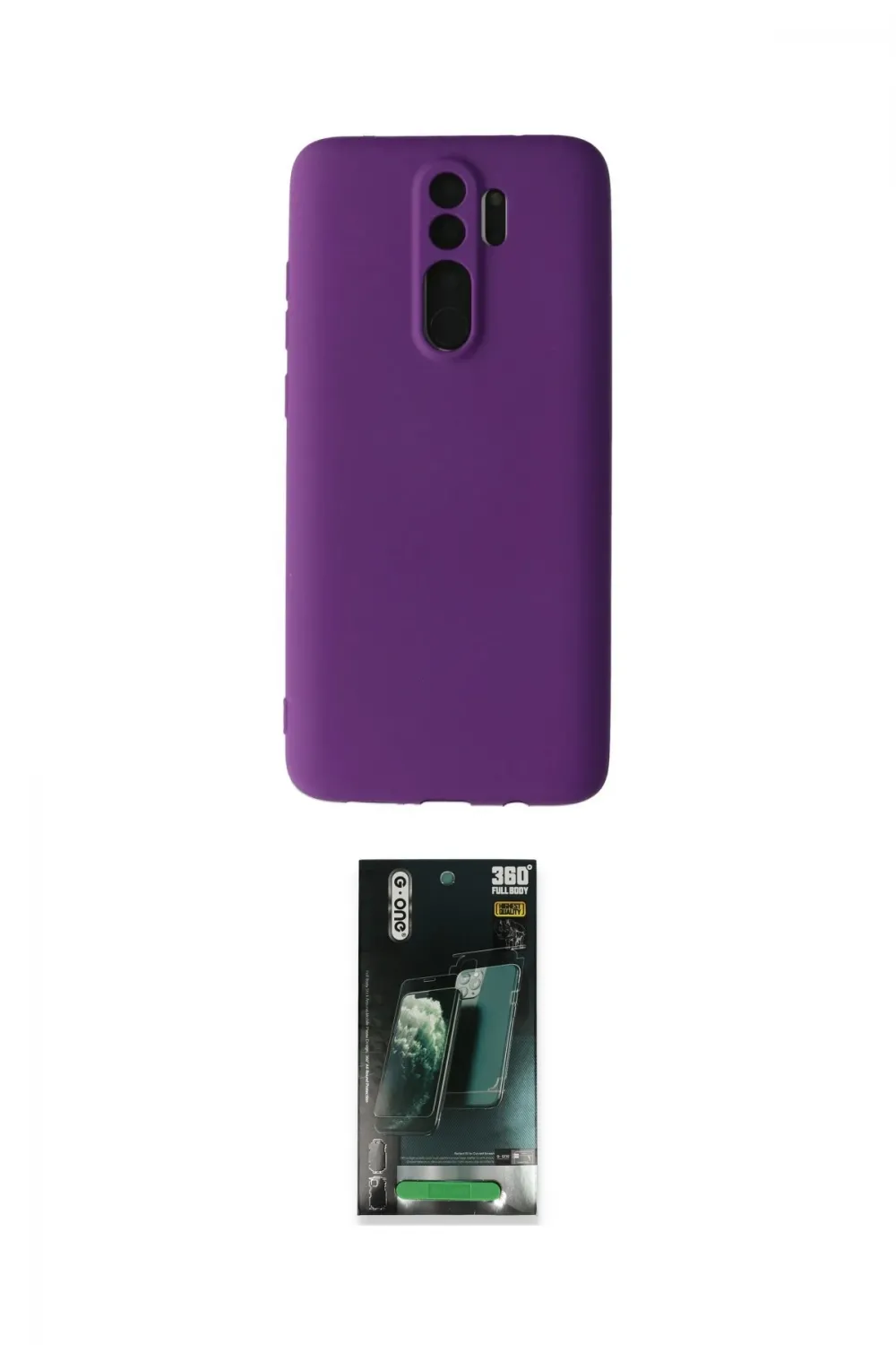 ieg™ Redmi Note 8 Pro Kılıf Kozmos Yansıma Özel Seri - Şeffaf 360 Full Body Arka Koruyucu