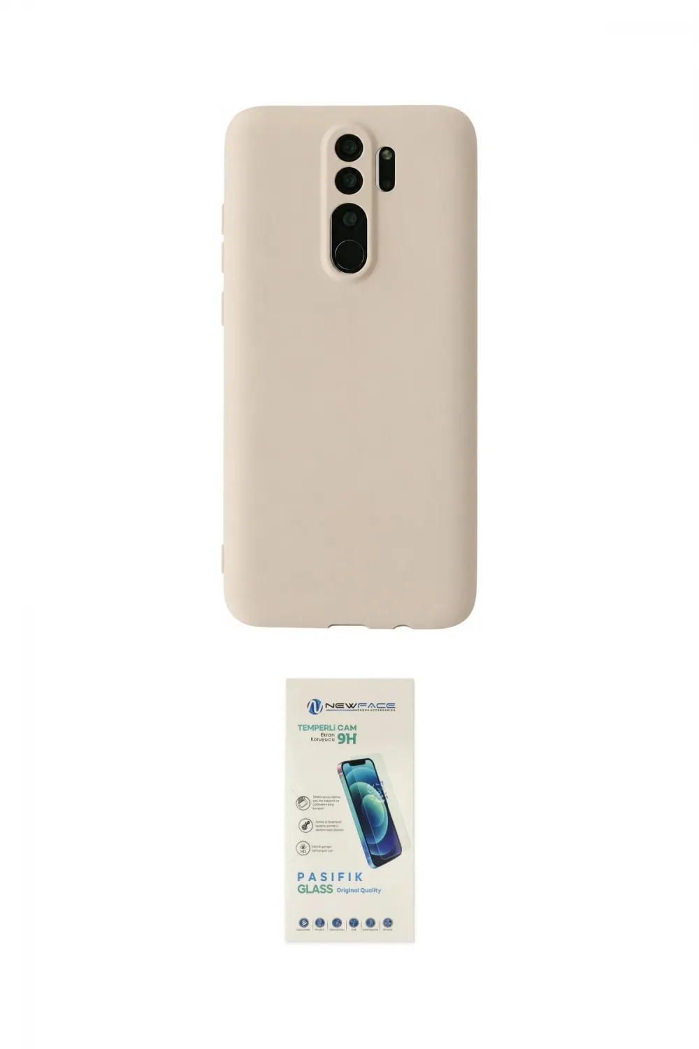 ieg™ Redmi Note 8 Pro Kılıf Kozmos Yansıma Özel Seri - Şeffaf Pasifik Cam Ekran Koruyucu