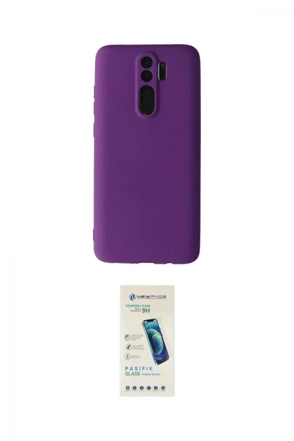 ieg™ Redmi Note 8 Pro Kılıf Kozmos Yansıma Özel Seri - Şeffaf Pasifik Cam Ekran Koruyucu