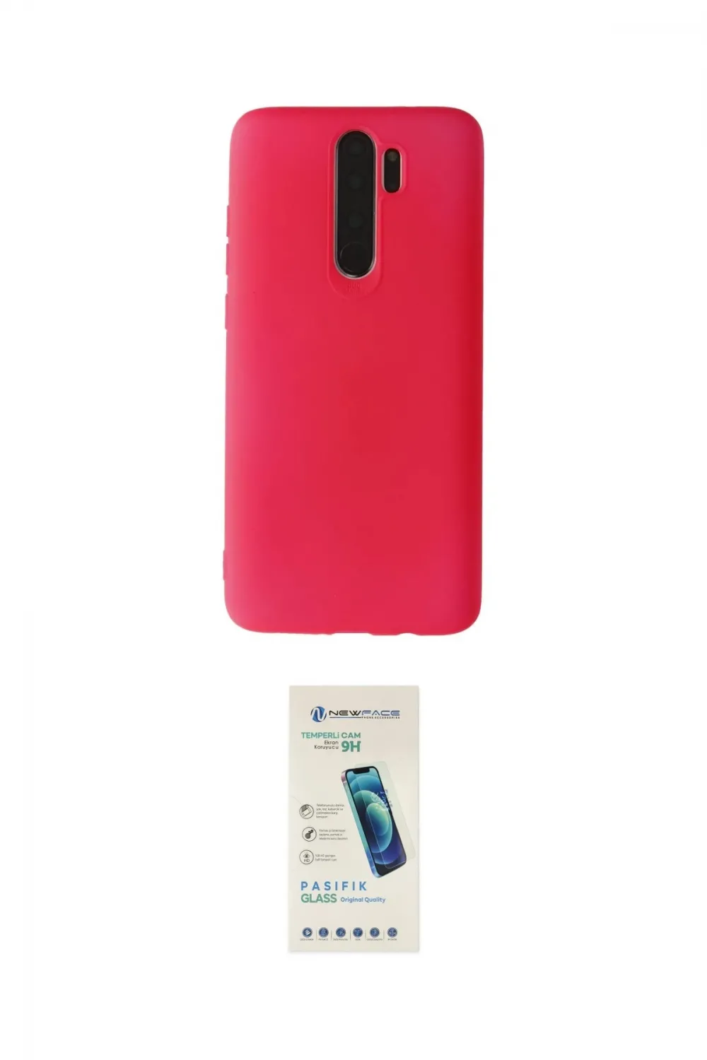 ieg™ Redmi Note 8 Pro Kılıf Kozmos Yansıma Özel Seri - Şeffaf Pasifik Cam Ekran Koruyucu