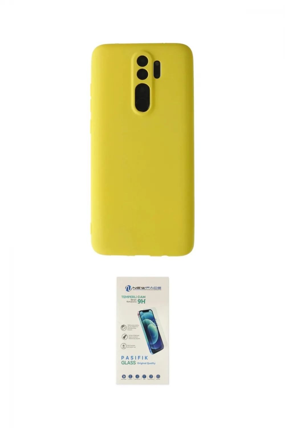 ieg™ Redmi Note 8 Pro Kılıf Kozmos Yansıma Özel Seri - Şeffaf Pasifik Cam Ekran Koruyucu