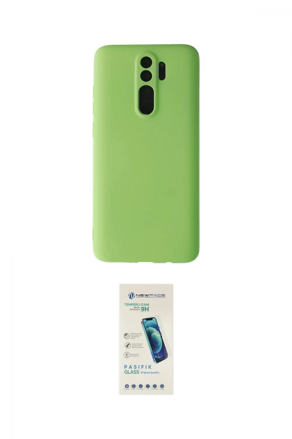 ieg™ Redmi Note 8 Pro Kılıf Kozmos Yansıma Özel Seri - Şeffaf Pasifik Cam Ekran Koruyucu