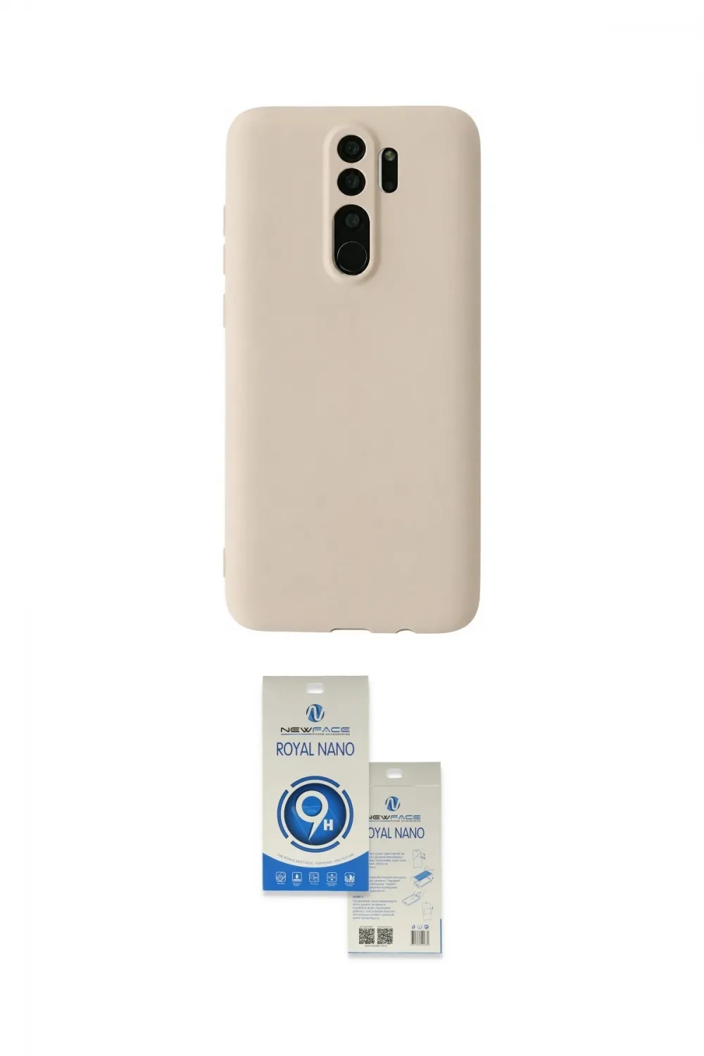 ieg™ Redmi Note 8 Pro Kılıf Kozmos Yansıma Özel Seri - Şeffaf Royal Nano Ekran Koruyucu