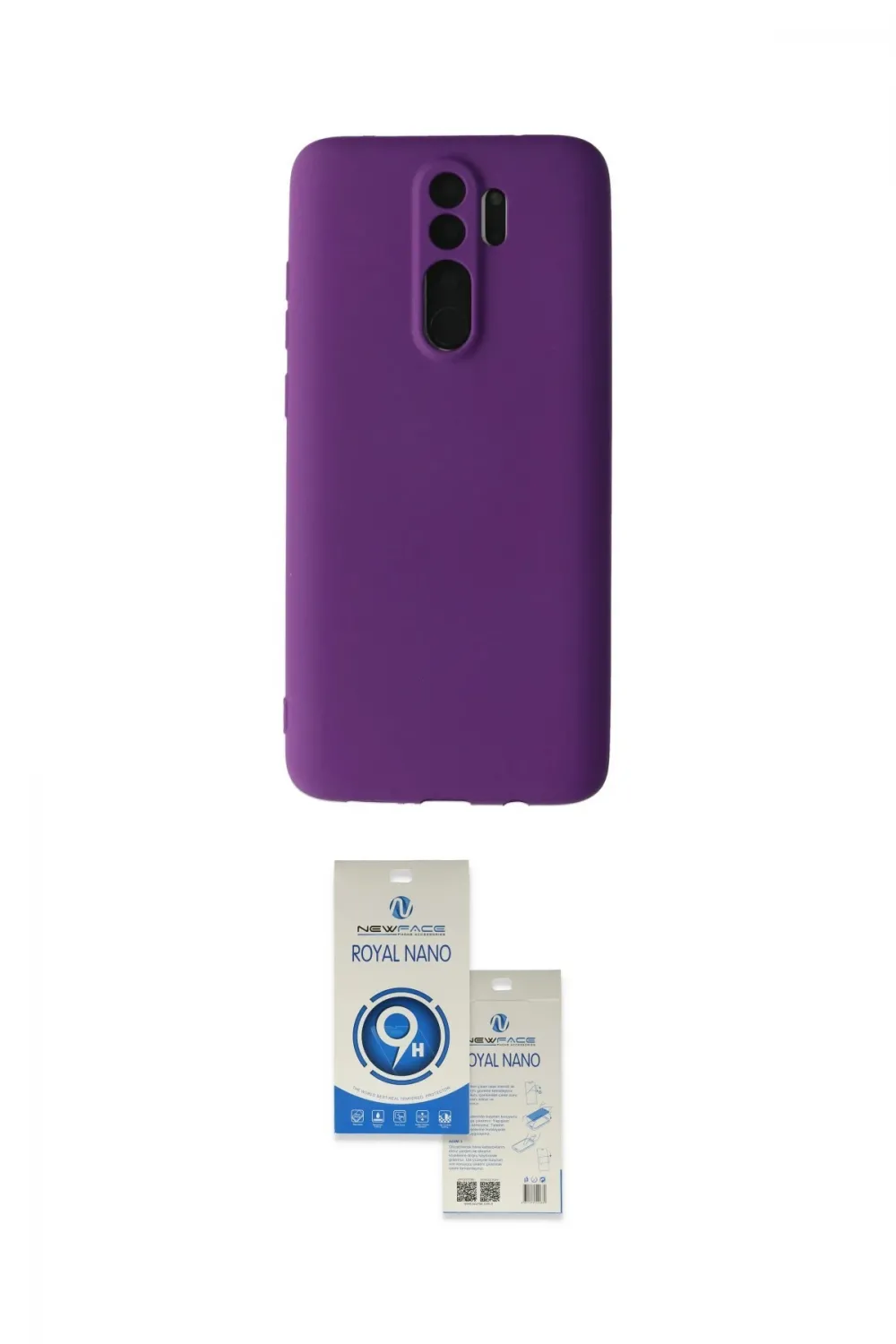 ieg™ Redmi Note 8 Pro Kılıf Kozmos Yansıma Özel Seri - Şeffaf Royal Nano Ekran Koruyucu