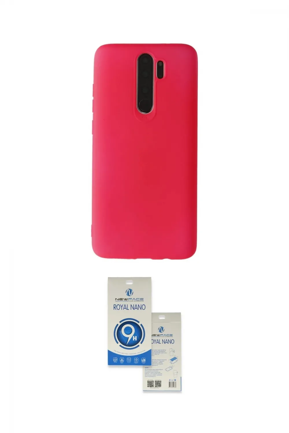 ieg™ Redmi Note 8 Pro Kılıf Kozmos Yansıma Özel Seri - Şeffaf Royal Nano Ekran Koruyucu