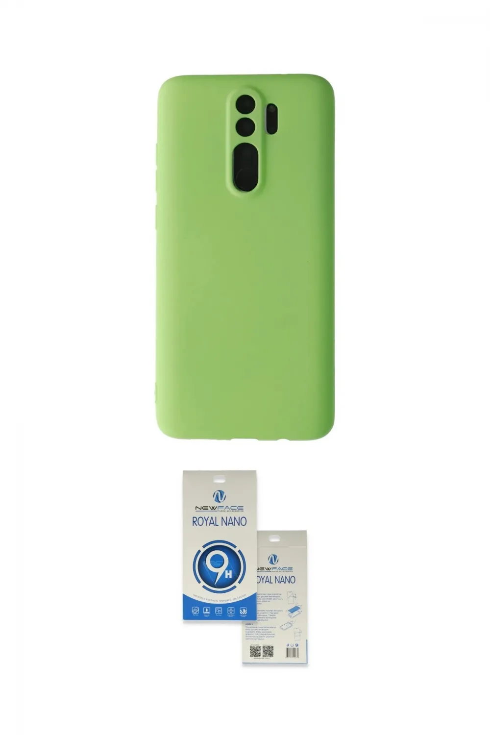 ieg™ Redmi Note 8 Pro Kılıf Kozmos Yansıma Özel Seri - Şeffaf Royal Nano Ekran Koruyucu
