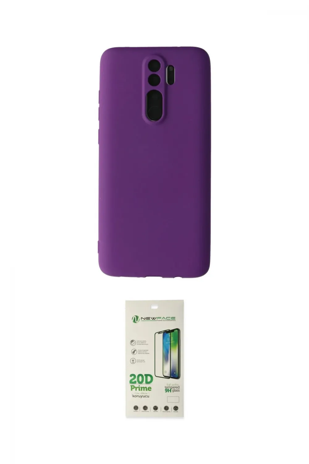 ieg™ Redmi Note 8 Pro Kılıf Kozmos Yansıma Özel Seri - Siyah 20D Premium Cam Ekran Koruyucu