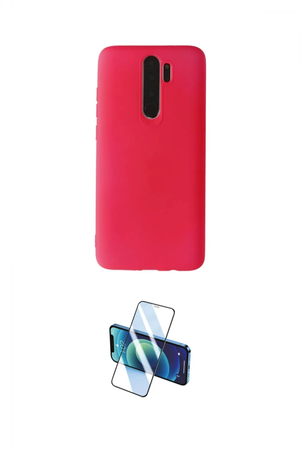 ieg™ Redmi Note 8 Pro Kılıf Kozmos Yansıma Özel Seri - Siyah 3D Antistatik Cam Ekran Koruyucu
