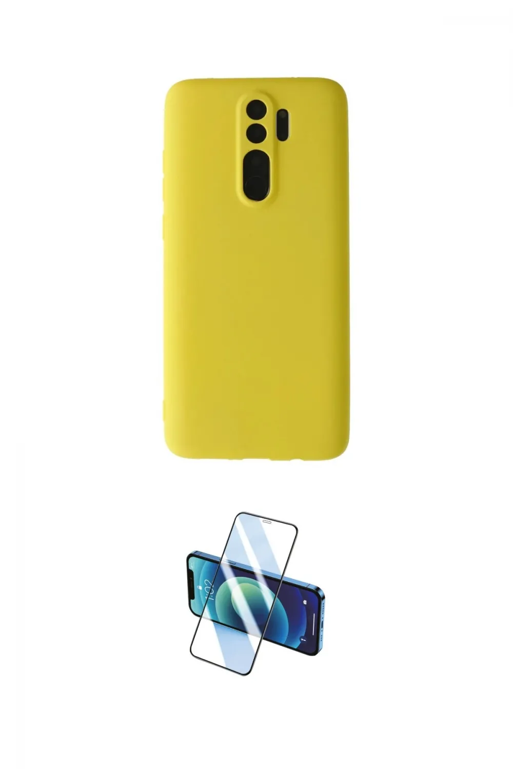 ieg™ Redmi Note 8 Pro Kılıf Kozmos Yansıma Özel Seri - Siyah 3D Antistatik Cam Ekran Koruyucu