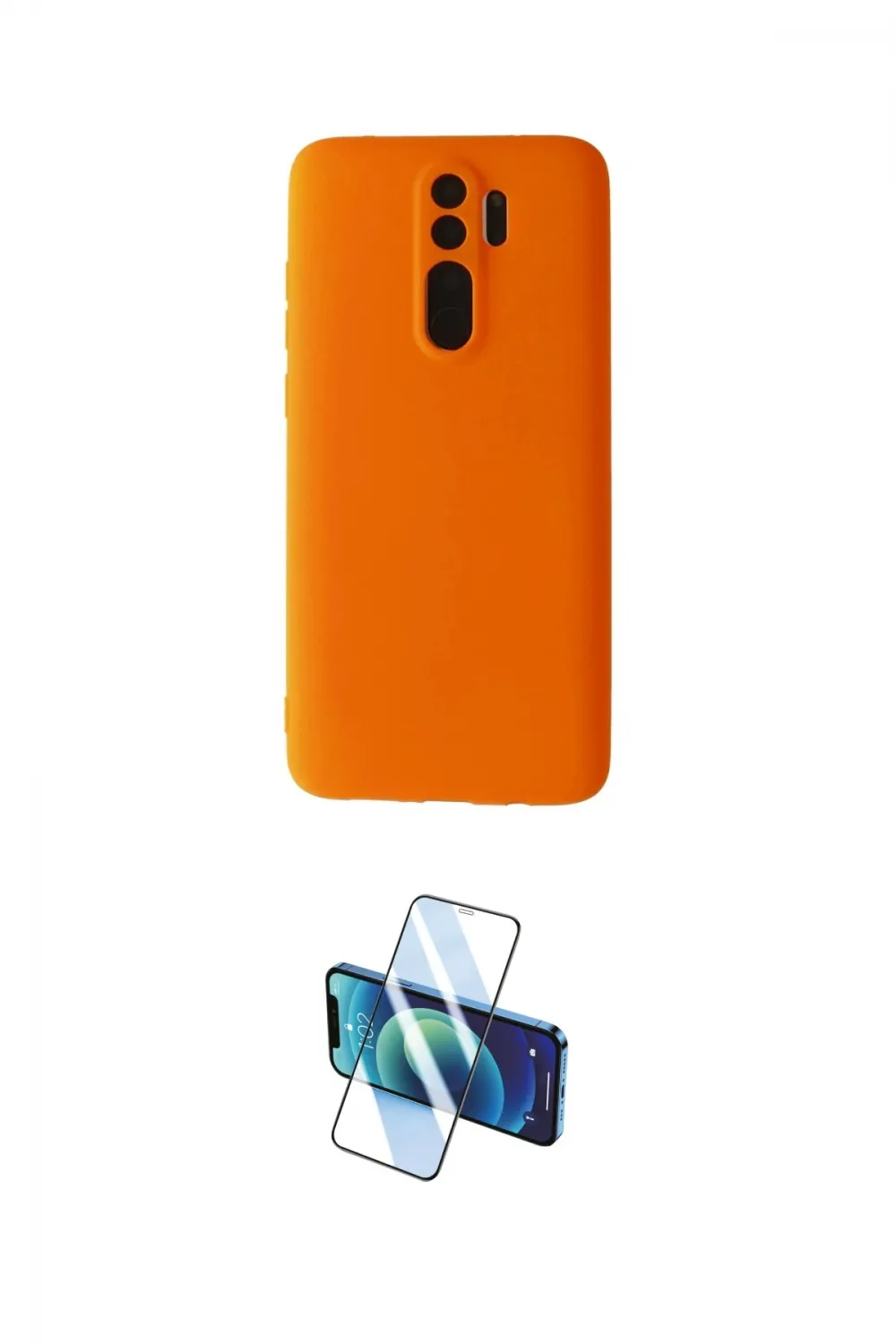 ieg™ Redmi Note 8 Pro Kılıf Kozmos Yansıma Özel Seri - Siyah 3D Antistatik Cam Ekran Koruyucu
