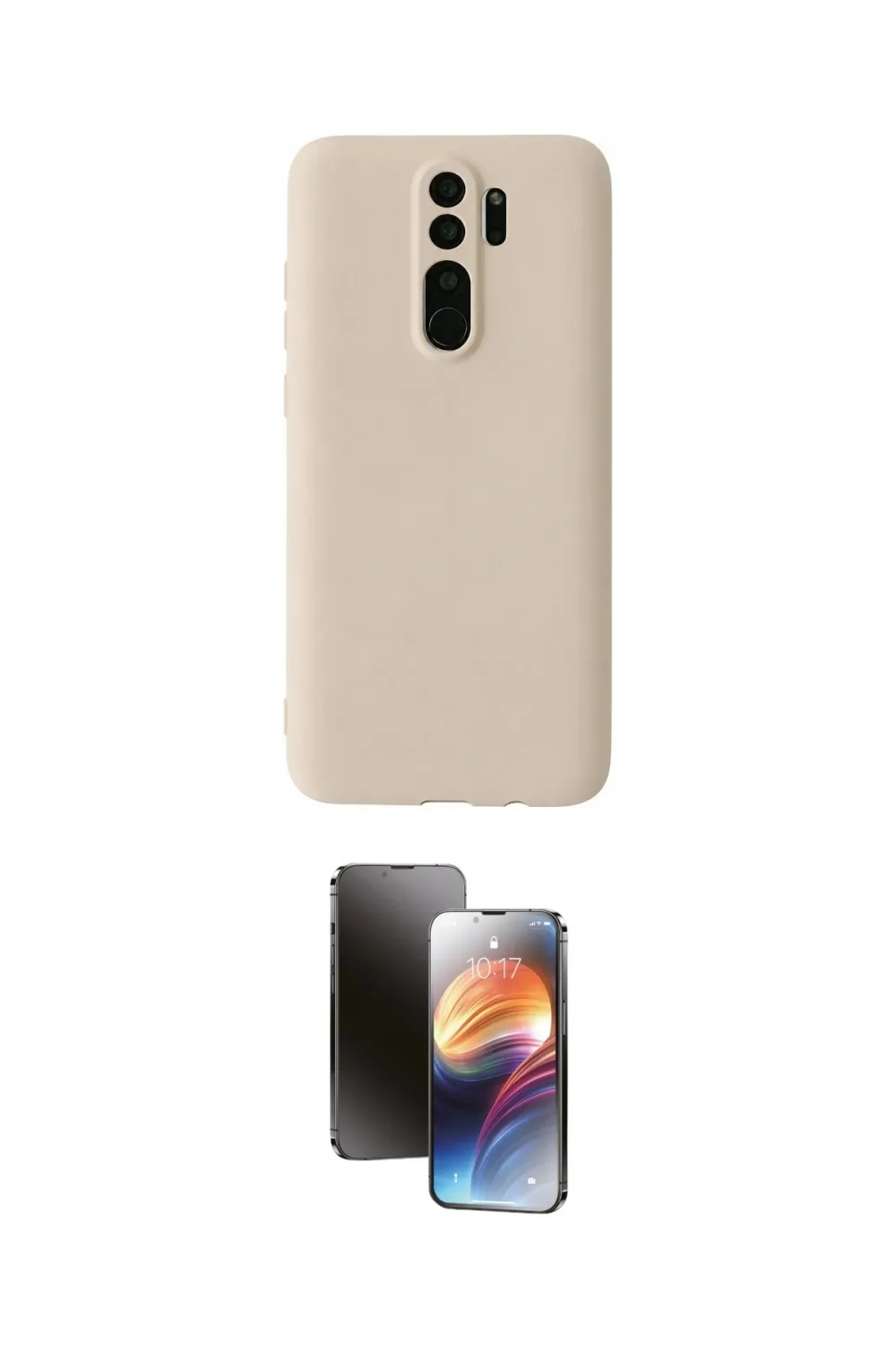 ieg™ Redmi Note 8 Pro Kılıf Kozmos Yansıma Özel Seri - Siyah 3D Antistatik Mat Seramik Nano Ekran Koruyucu