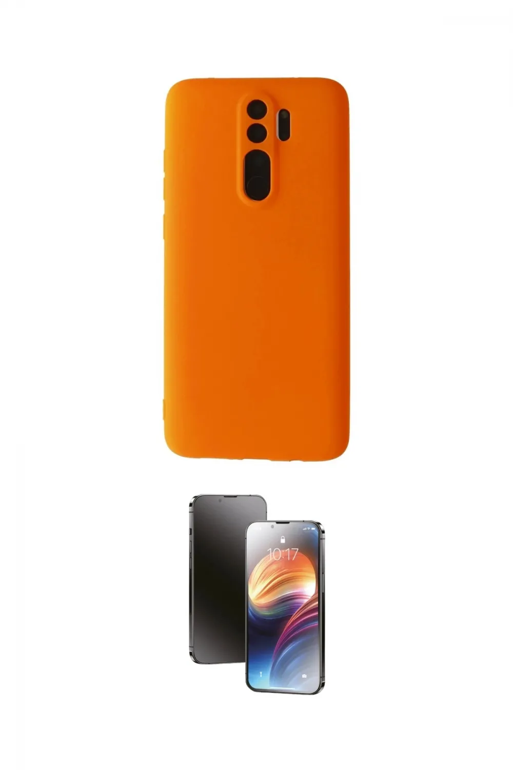 ieg™ Redmi Note 8 Pro Kılıf Kozmos Yansıma Özel Seri - Siyah 3D Antistatik Mat Seramik Nano Ekran Koruyucu