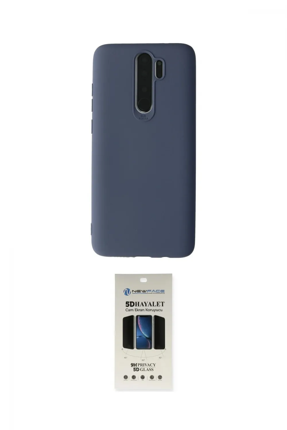 ieg™ Redmi Note 8 Pro Kılıf Kozmos Yansıma Özel Seri - Siyah 5D Hayalet Cam Ekran Koruyucu