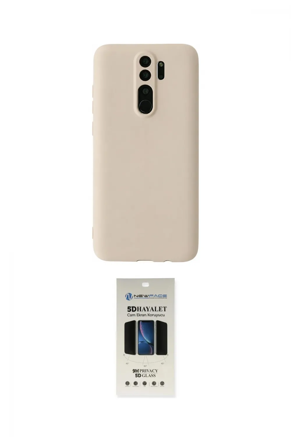 ieg™ Redmi Note 8 Pro Kılıf Kozmos Yansıma Özel Seri - Siyah 5D Hayalet Cam Ekran Koruyucu