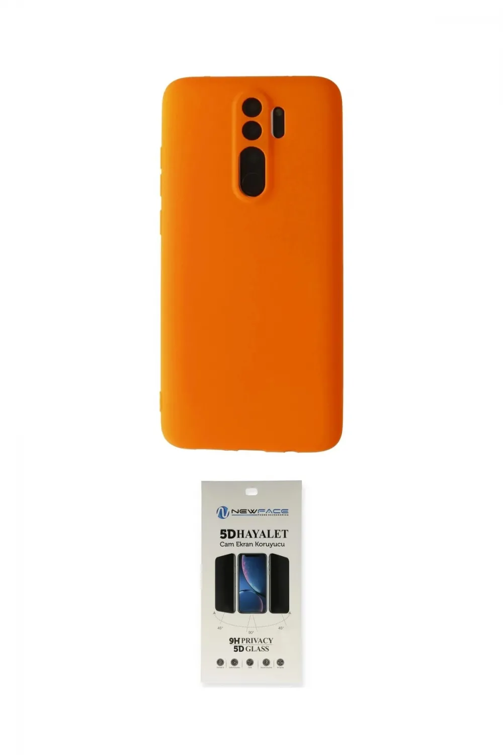 ieg™ Redmi Note 8 Pro Kılıf Kozmos Yansıma Özel Seri - Siyah 5D Hayalet Cam Ekran Koruyucu