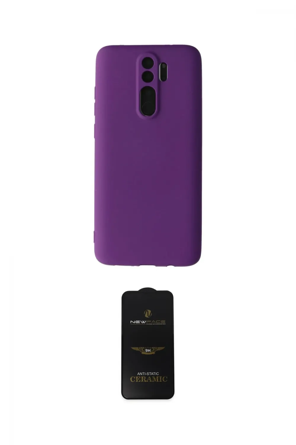 ieg™ Redmi Note 8 Pro Kılıf Kozmos Yansıma Özel Seri - Siyah 6D Antistatik Mat Seramik Hayalet Nano Ekran Koruyucu
