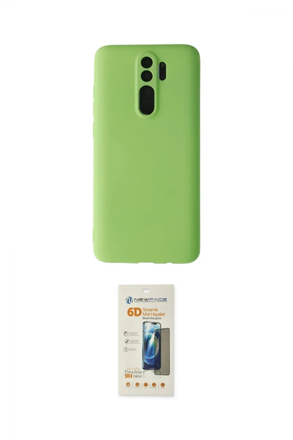 ieg™ Redmi Note 8 Pro Kılıf Kozmos Yansıma Özel Seri - Siyah 6D Mat Seramik Hayalet Nano Ekran Koruyucu