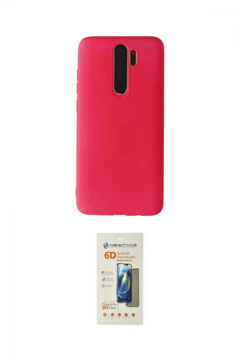 ieg™ Redmi Note 8 Pro Kılıf Kozmos Yansıma Özel Seri - Siyah 6D Mat Seramik Hayalet Nano Ekran Koruyucu