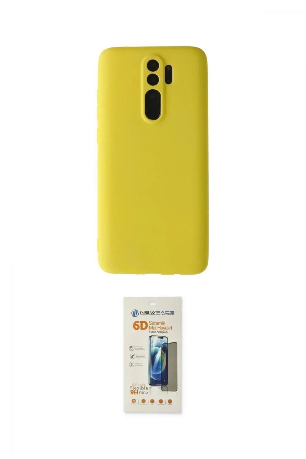 ieg™ Redmi Note 8 Pro Kılıf Kozmos Yansıma Özel Seri - Siyah 6D Mat Seramik Hayalet Nano Ekran Koruyucu