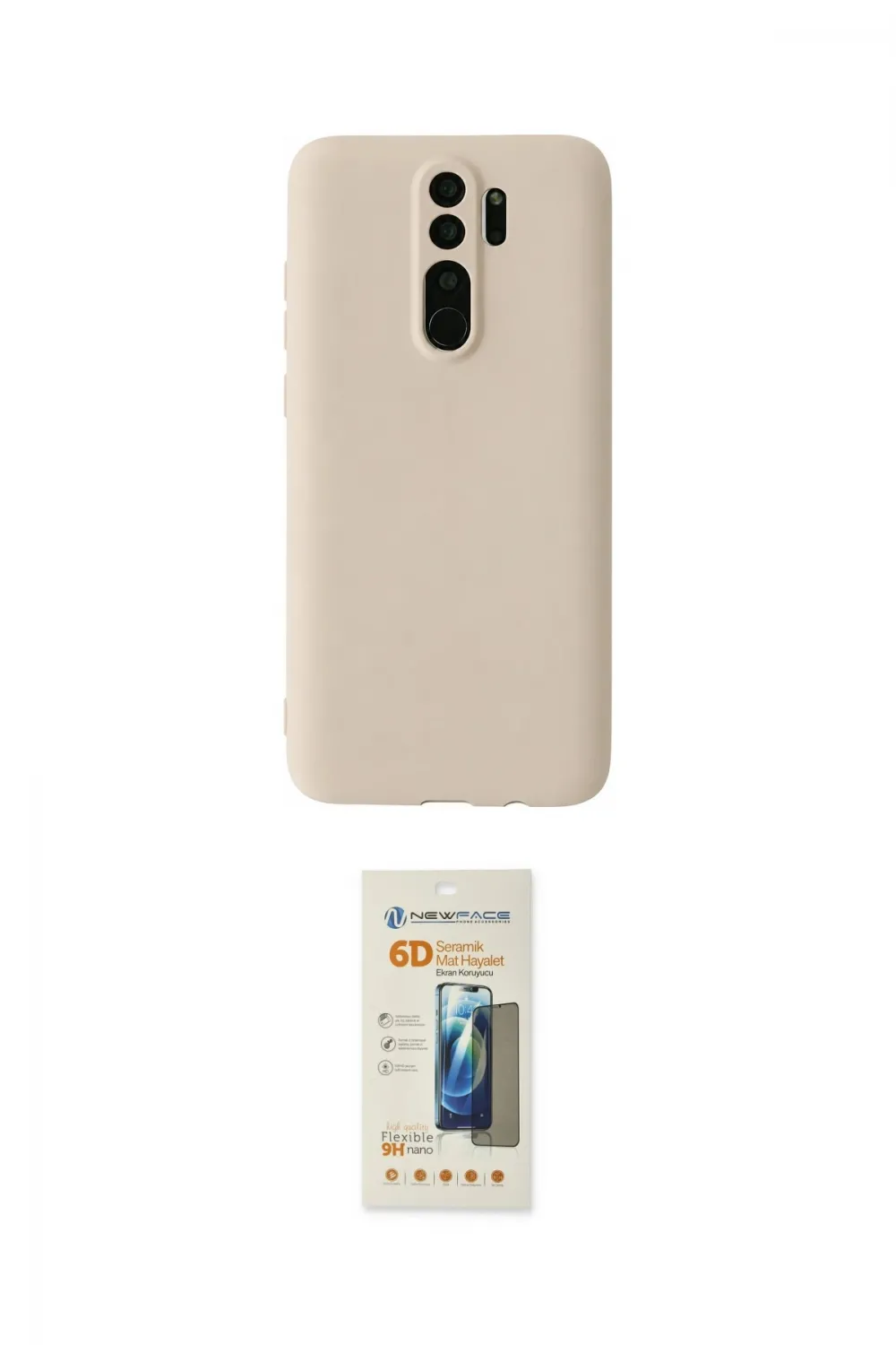 ieg™ Redmi Note 8 Pro Kılıf Kozmos Yansıma Özel Seri - Siyah 6D Mat Seramik Hayalet Nano Ekran Koruyucu